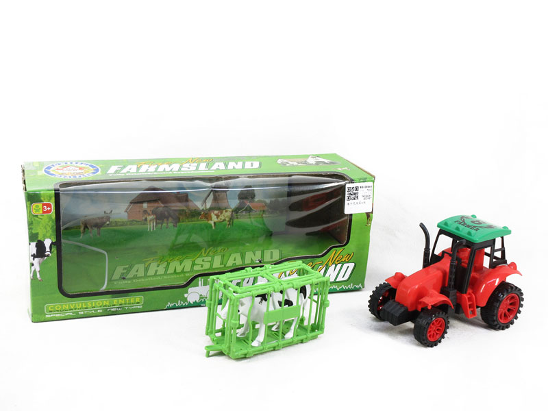 Free Wheel Farmer Truck & Cow toys