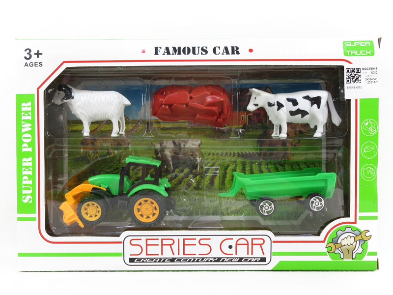Free Wheel Farmer Truck & Animal Set toys