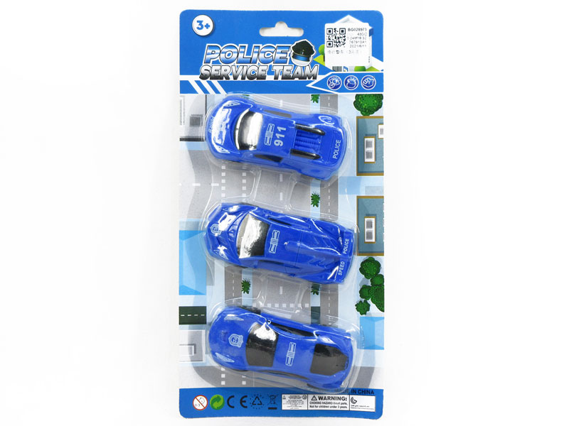 Free Wheel Police Car(3in1) toys