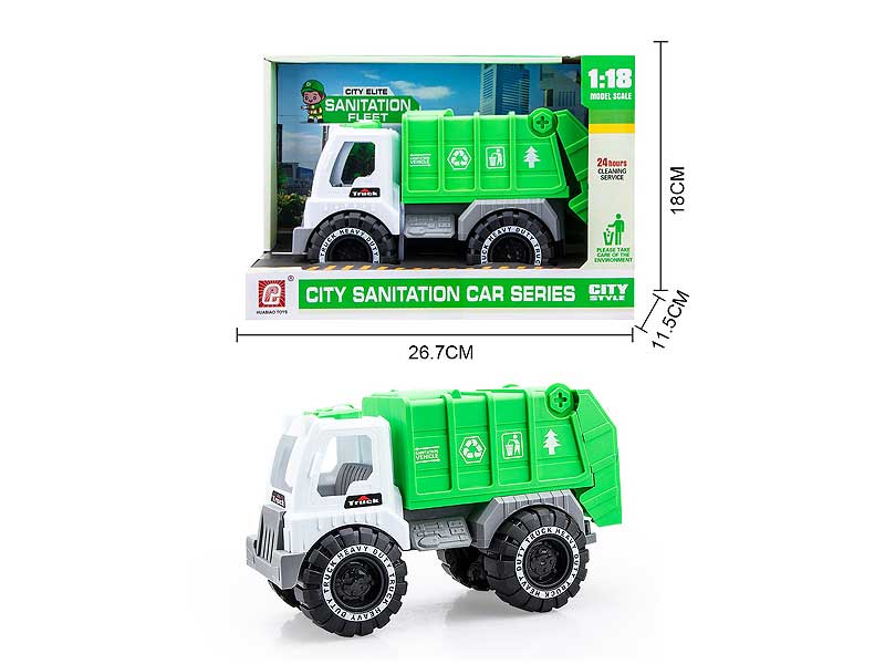 Free Wheel Sanitation Truck toys
