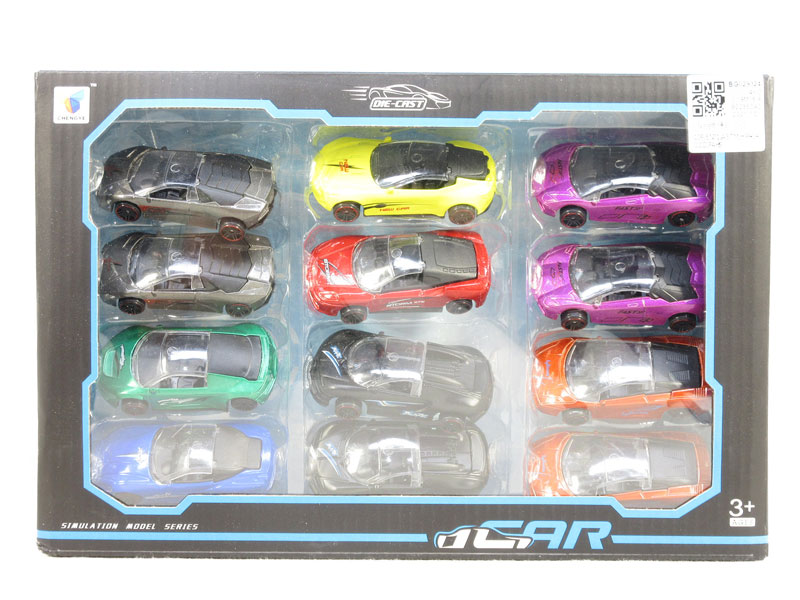 1:64 Die Cast Racing Car Free Wheel(12in1) toys