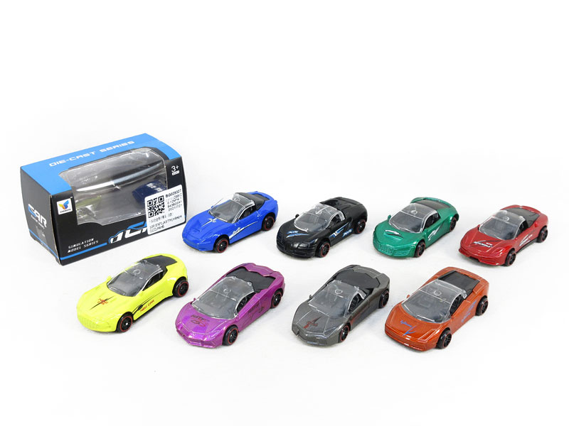 1:64 Die Cast Racing Car Free Wheel(8S) toys
