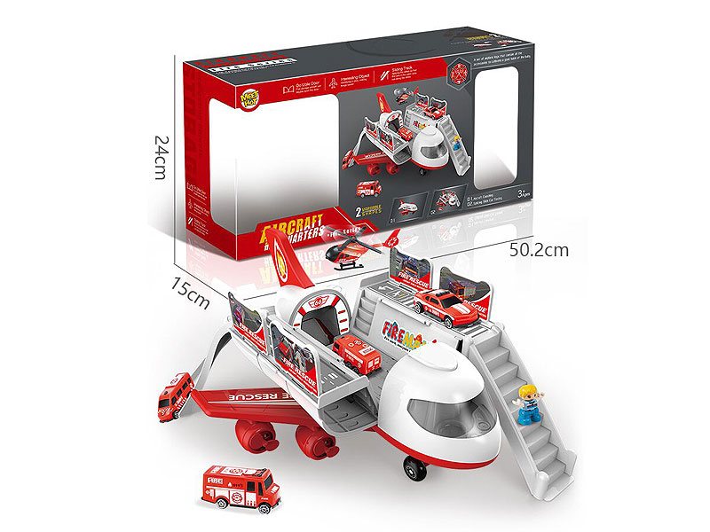 Free Wheel Fire Fighting Aircraft Parking Lot toys