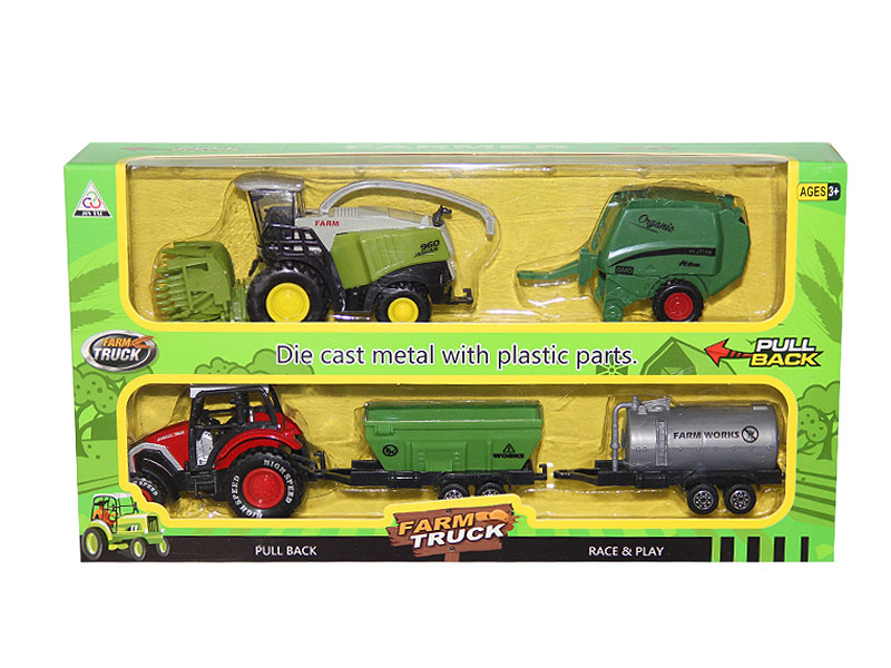 Die Cast Farmer Truck Set Free Wheel toys