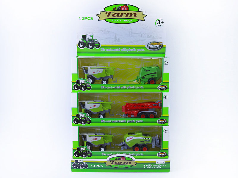 Die Cast Farmer Truck Free Wheel(12in1) toys