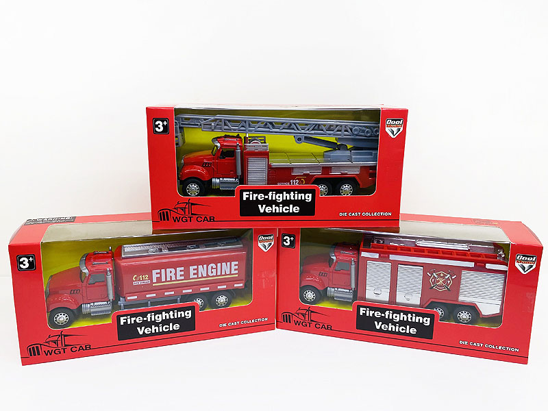 Die Cast Fire Engine Free Wheel(3S) toys