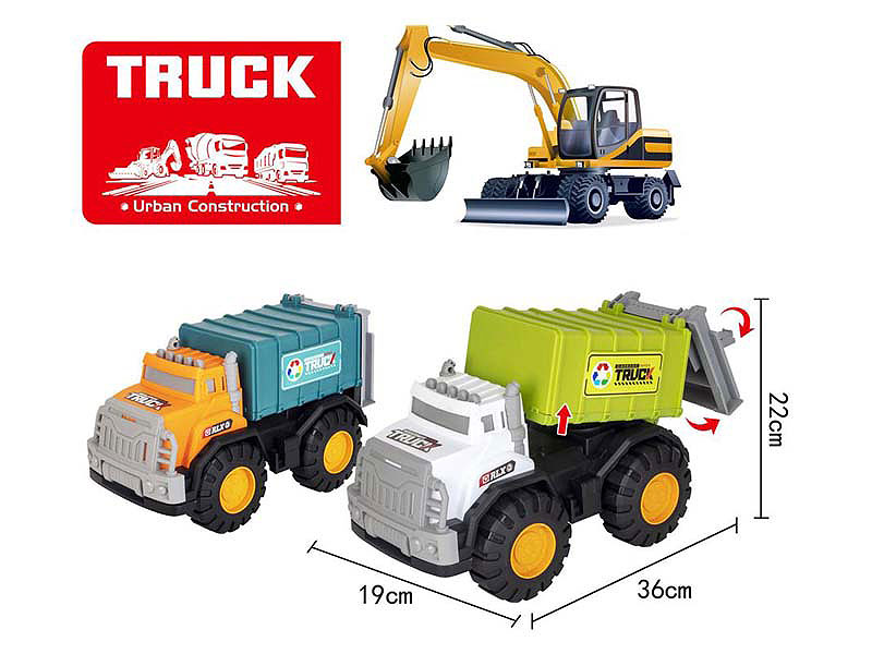 Free Wheel Sanitation Truck(2C) toys