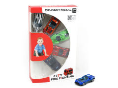Die Cast Sports Car Free Wheel(6in1)