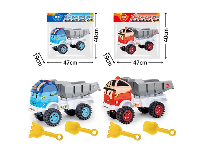 Free Wheel Construction Truck & Sand Game(2C) toys