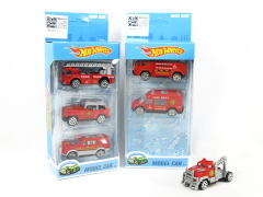 Die Cast Fire Engine Free Wheel(3in1)