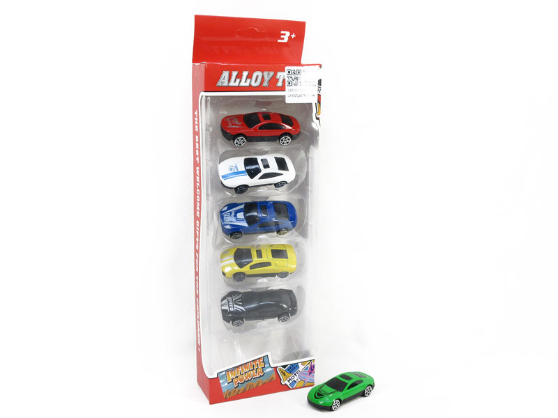Die Cast Sports Car Free Wheel(6in1) toys