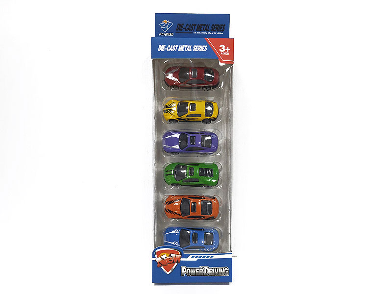 Die Cast Car Free Wheel(6in1) toys