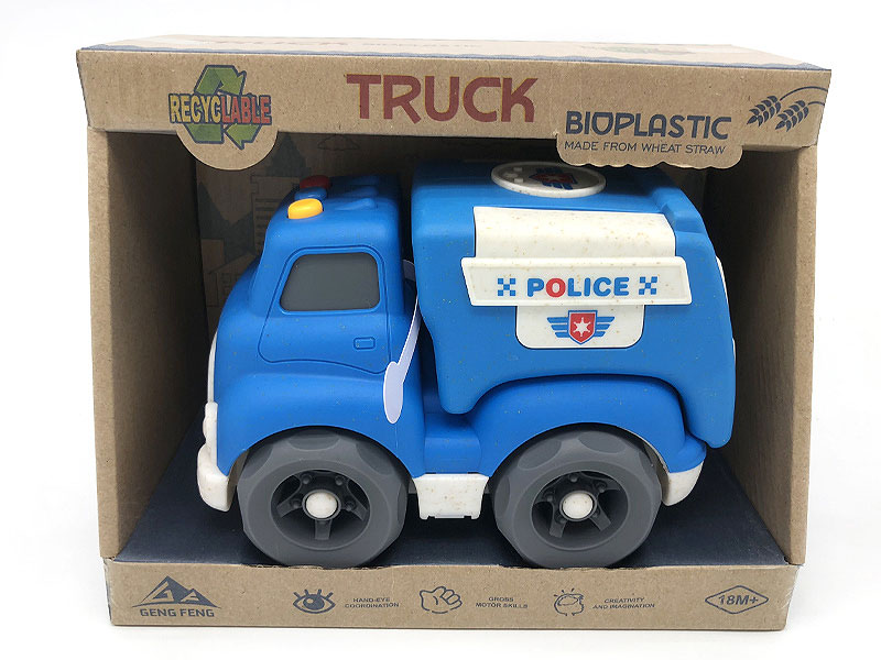 Free Wheel Police Car W/L_S toys