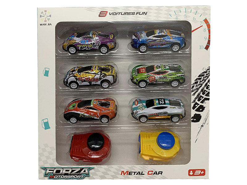 Die Cast Racing Car Free Wheel Set(6in1) toys