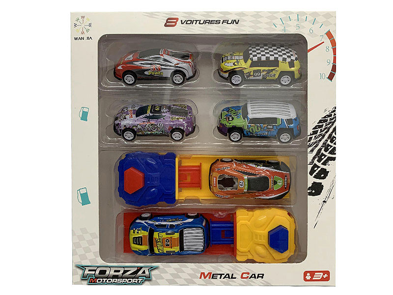 Die Cast Car Free Wheel Set(6in1) toys