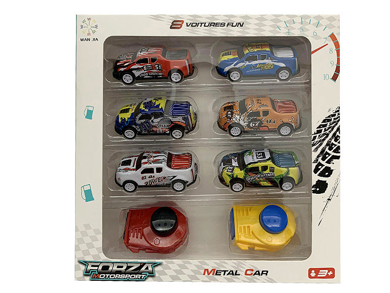 Die Cast Car Free Wheel Set(6in1) toys