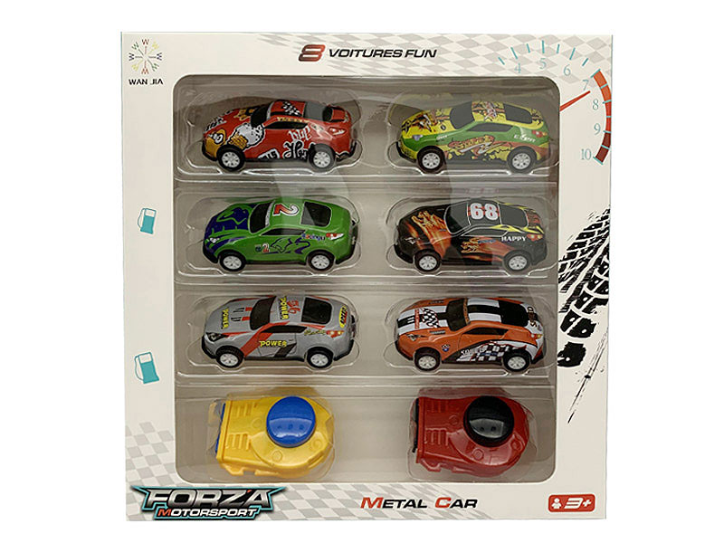 Die Cast Sports Car Free Wheel Set(6in1) toys