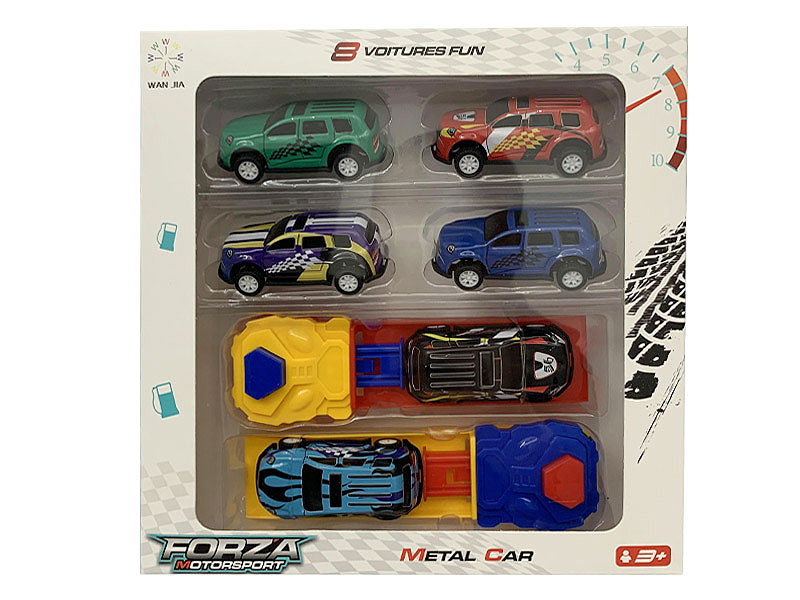 Metal Free Wheel Car Set(8in1) toys