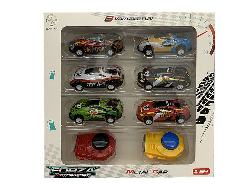 Die Cast Racing Car Free Wheel Set(6in1) toys