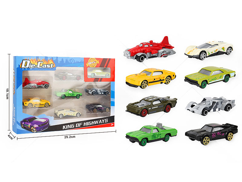 1:64 Die Cast Car Free Wheel(8in1) toys