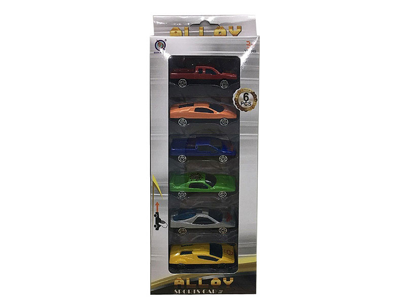 Die Cast Car Free Wheel(6in1) toys