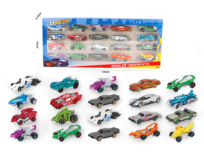 1:64 Die Cast Car Free Wheel(20in1) toys