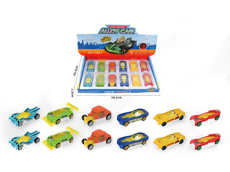 1:64 Die Cast Car Free Wheel(12in1) toys