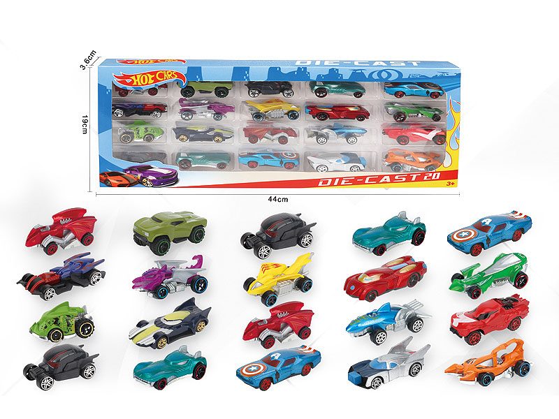 1:64 Die Cast Car Free Wheel(20in1) toys