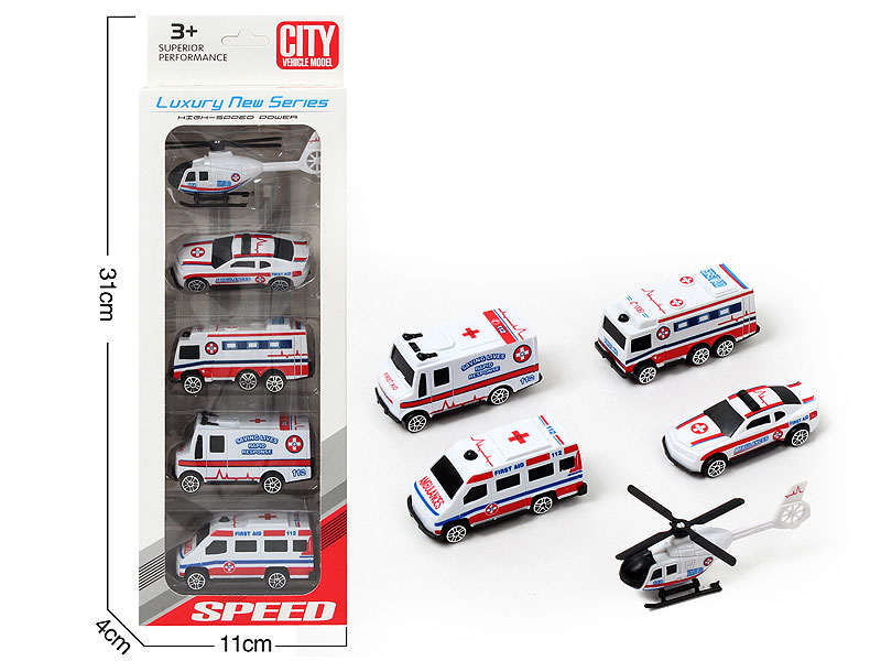 Free Wheel Ambulance(5in1) toys