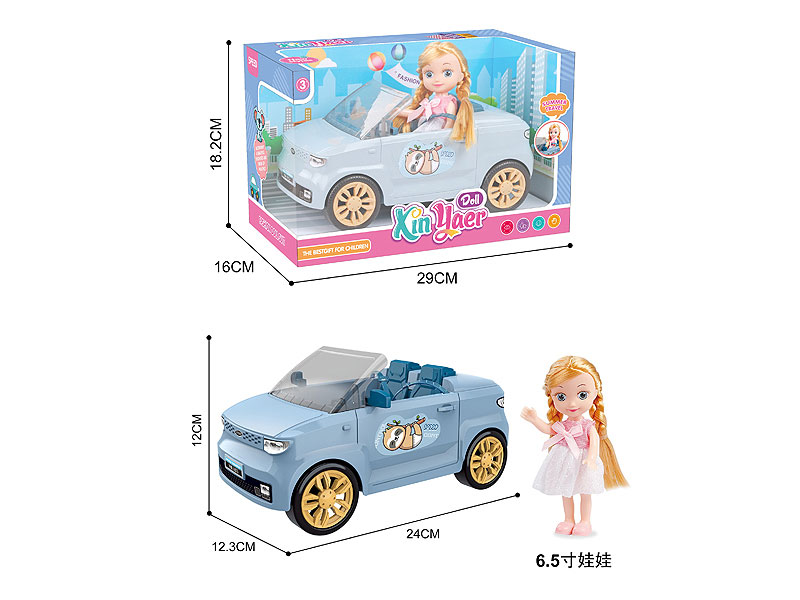 Free Wheel Sports Car & Doll toys