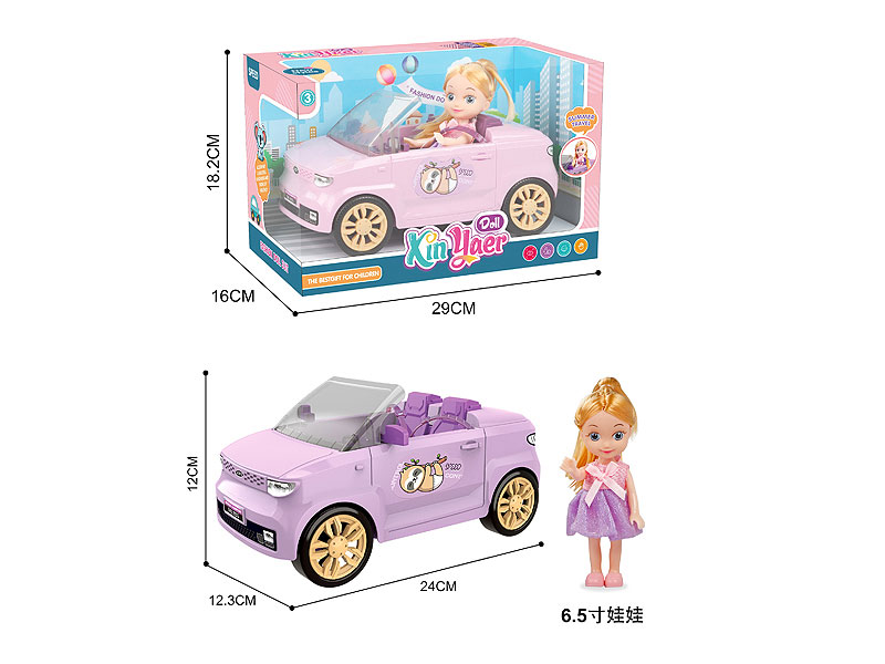 Free Wheel Sports Car & Doll toys