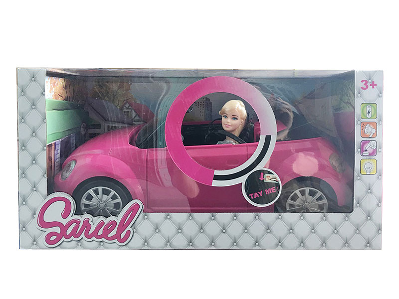 Free Wheel Car W/L_M & 11.5inch Doll toys