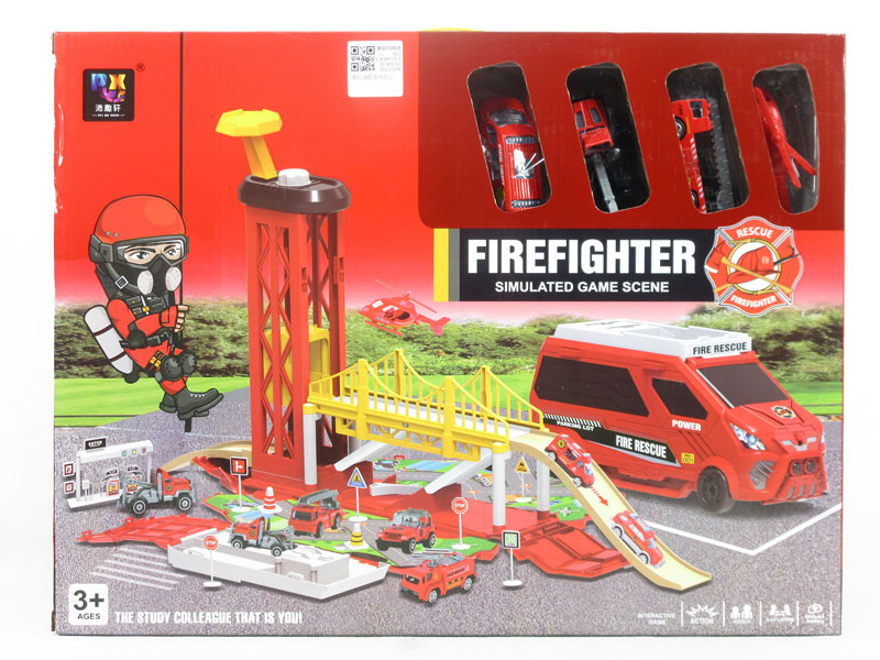 Free Wheel Fire Deformation Bus toys