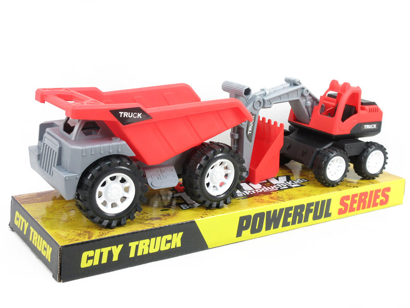 Free Wheel Construction Truck(2in1) toys