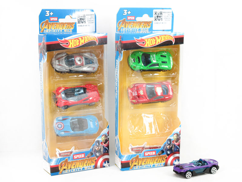 Die Cast Sports Car Free Wheel(3in1) toys
