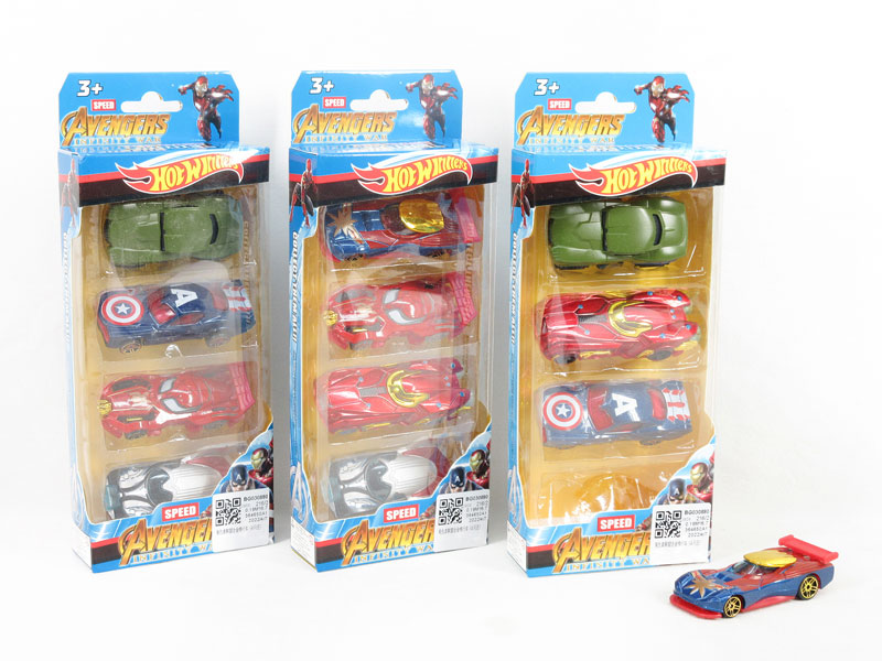 Die Cast Car Free Wheel(4in1) toys