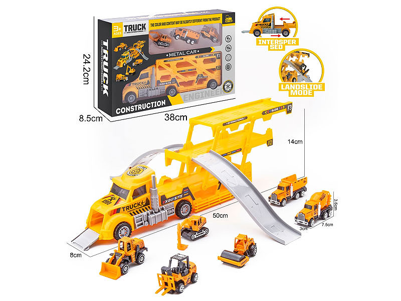 Free Wheel Engineering Eontainer Truck Set toys