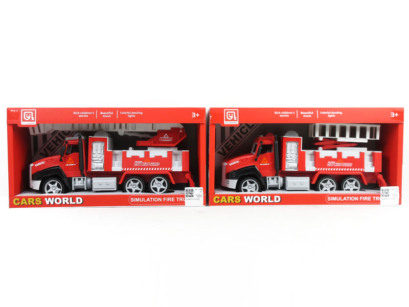 Free Wheel Story Fire Engine W/L_S(2S) toys