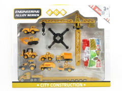 Die Cast Construction Truck Set Free Wheel toys