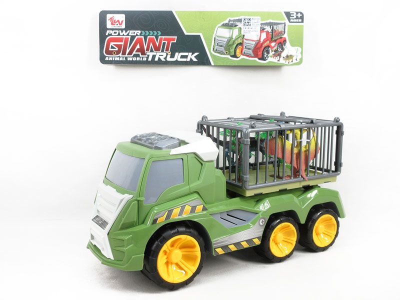 Free Wheel Dinosaur Transport Vehicle(2C) toys
