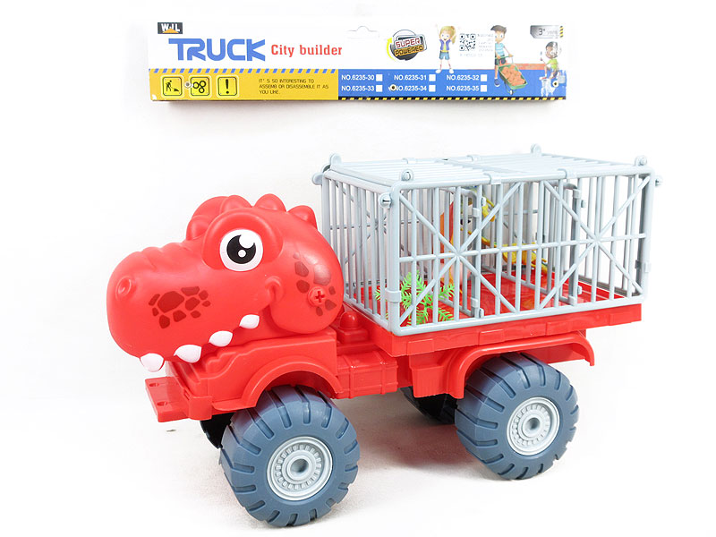 Free Wheel Dinosaur Prison Car toys