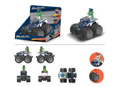 Free Wheel Cross-country Police Car W/L_S toys