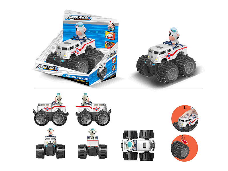 Free Wheel Ambulance W/L_S toys