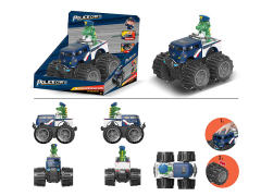 Free Wheel Cross-country Police Car W/L_S toys