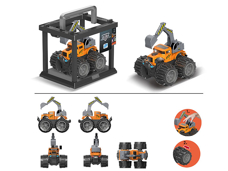 Free Wheel Excavating Machinery W/L_S toys