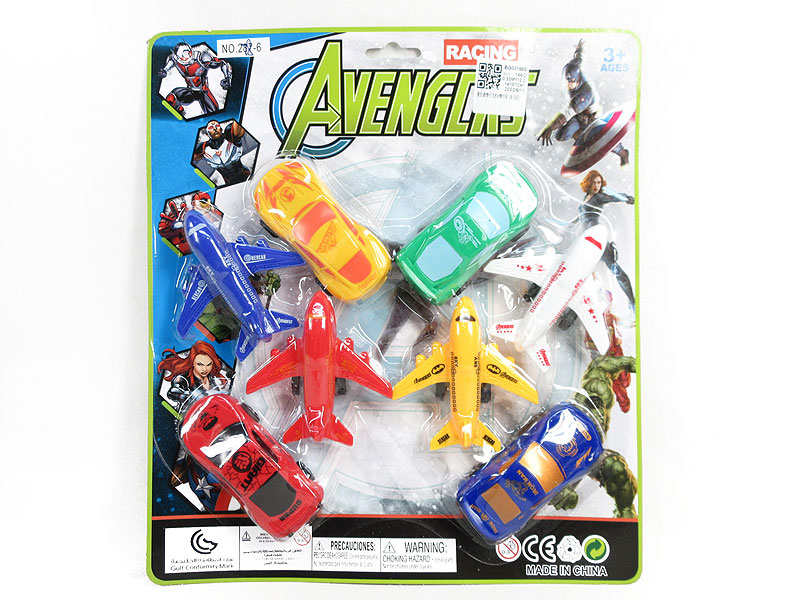 Free Wheel Airplane & Free Wheel Car(8in1) toys