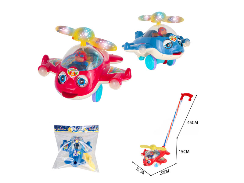 Push Plane W/L(2C) toys