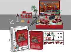 Free Wheel Fire Engine Scene toys