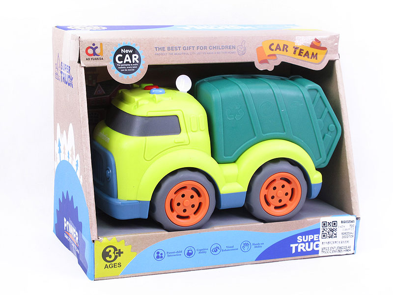 Free Wheel Sanitation Truck W/L_M toys