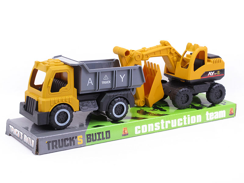 Free Wheel Construction Truck(2in1) toys